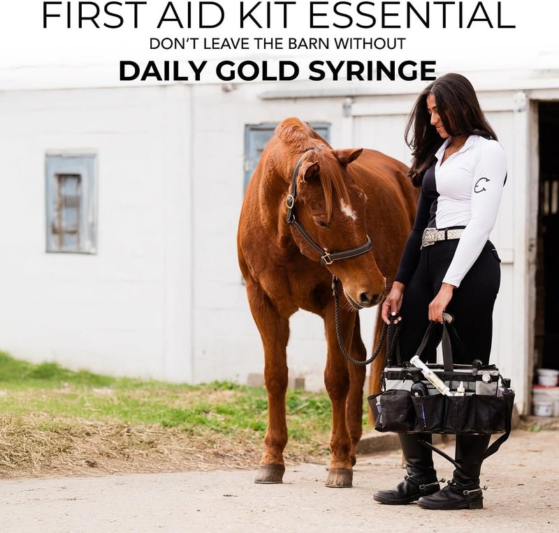 Redmond Daily Gold Syringe Natural Healing Clay for Gastric Ulcers in Horses (Stress Relief Pre-Race Paste) (Single Pack) - Image 3